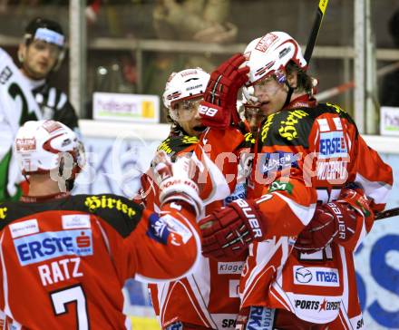 EBEL. Eishockey Bundesliga. KAC gegen HDD TILIA Olimpija Ljubljana. Torjubel  (KAC), (Laibach). Klagenfurt, am 12.2.2012.
Foto: Kuess

---
pressefotos, pressefotografie, kuess, qs, qspictures, sport, bild, bilder, bilddatenbank