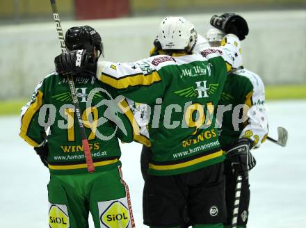 Eishockey. Tarco Oldboys gegen Humanomed. Torjubel (Humanomed). Klagenfurt, am 11.2.2012.
Foto: Kuess
---
pressefotos, pressefotografie, kuess, qs, qspictures, sport, bild, bilder, bilddatenbank