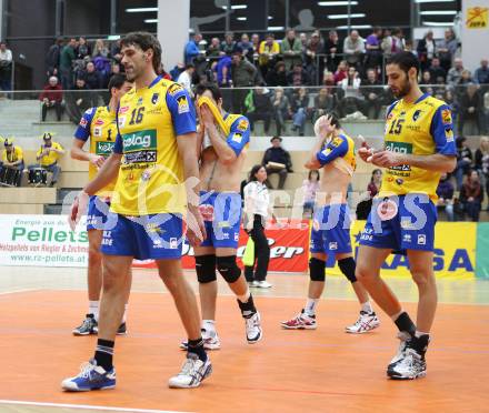 Volleyball. MEVZA. SK Aich/Dob gegen VK Chemes Humenne. Ivaylo Barutov (Aich/Dob) enttaeuscht, (Humenne). Bleiburg, am 15.2.2012.
Foto: Kuess 


---
pressefotos, pressefotografie, kuess, qs, qspictures, sport, bild, bilder, bilddatenbank