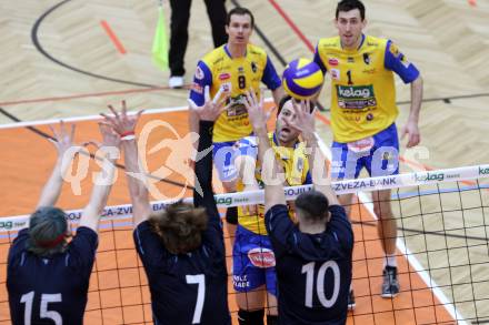 Volleyball. Austrian Volley League. AVL. SK Aich Dob gegen VBK Kelag Woerthersee Loewen. Andrej Grut (Aich/Dob). Bleiburg, 18.2.2012.
Foto: Kuess
---
pressefotos, pressefotografie, kuess, qs, qspictures, sport, bild, bilder, bilddatenbank