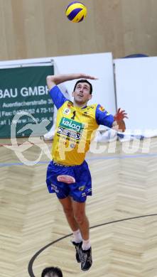 Volleyball. Austrian Volley League. AVL. SK Aich Dob gegen VBK Kelag Woerthersee Loewen.  Matija Sabljak (Aich/Dob). Bleiburg, 18.2.2012.
Foto: Kuess
---
pressefotos, pressefotografie, kuess, qs, qspictures, sport, bild, bilder, bilddatenbank