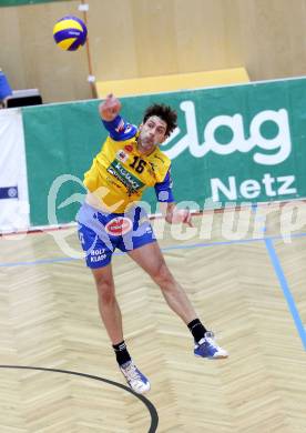 Volleyball. Austrian Volley League. AVL. SK Aich Dob gegen VBK Kelag Woerthersee Loewen. Ivaylo Barutov (Aich/Dob). Bleiburg, 18.2.2012.
Foto: Kuess
---
pressefotos, pressefotografie, kuess, qs, qspictures, sport, bild, bilder, bilddatenbank