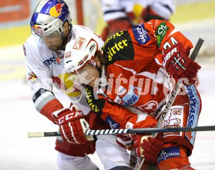 EBEL. Eishockey Bundesliga. KAC gegen EC Red Bull Salzburg. KALT Dieter (KAC), ABID Ramzi (Salzburg). Klagenfurt, am 26.2.2012.
Foto: Kuess

---
pressefotos, pressefotografie, kuess, qs, qspictures, sport, bild, bilder, bilddatenbank