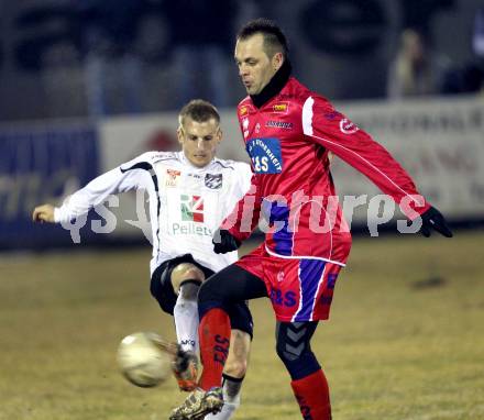 Fussball Testspiel. WAC/St. Andrae gegen SAK. Manuel Kerhe, (WAC), Goran Jolic (SAK). St. Andrae, 24.2.2012.
Foto: Kuess
---
pressefotos, pressefotografie, kuess, qs, qspictures, sport, bild, bilder, bilddatenbank