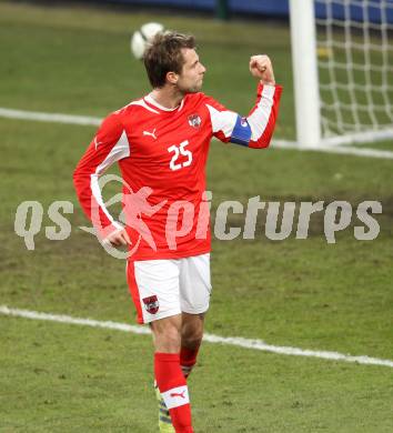 Fussball Laenderspiel. Oesterreich gegen Finnland. Torjubel Andreas Ivanschitz (Oesterreich). Klagenfurt Woerthersee Stadion, 29.2.2012.
Foto: Kuess

---
pressefotos, pressefotografie, kuess, qs, qspictures, sport, bild, bilder, bilddatenbank