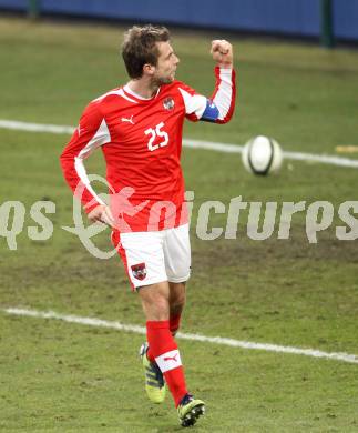 Fussball Laenderspiel. Oesterreich gegen Finnland. Torjubel Andreas Ivanschitz (Oesterreich). Klagenfurt Woerthersee Stadion, 29.2.2012.
Foto: Kuess

---
pressefotos, pressefotografie, kuess, qs, qspictures, sport, bild, bilder, bilddatenbank