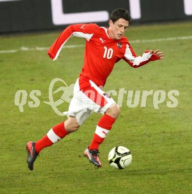 Fussball Laenderspiel. Oesterreich gegen Finnland. Zlatko Junuzovic (Oesterreich). Klagenfurt Woerthersee Stadion, 29.2.2012.
Foto: Kuess

---
pressefotos, pressefotografie, kuess, qs, qspictures, sport, bild, bilder, bilddatenbank