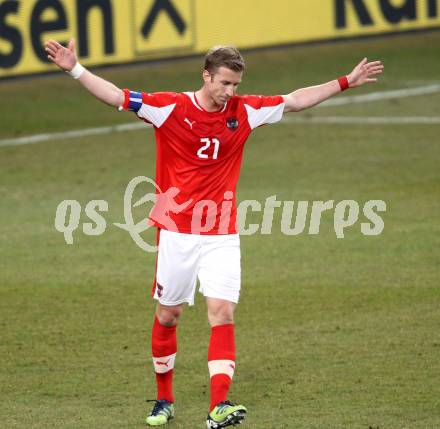 Fussball Laenderspiel. Oesterreich gegen Finnland. Torjubel Marc Janko (Oesterreich). Klagenfurt Woerthersee Stadion, 29.2.2012.
Foto: Kuess

---
pressefotos, pressefotografie, kuess, qs, qspictures, sport, bild, bilder, bilddatenbank