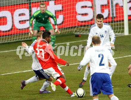 Fussball Laenderspiel. Oesterreich gegen Finnland. David Alaba (Oesterreich). Klagenfurt Woerthersee Stadion, 29.2.2012.
Foto: Kuess

---
pressefotos, pressefotografie, kuess, qs, qspictures, sport, bild, bilder, bilddatenbank