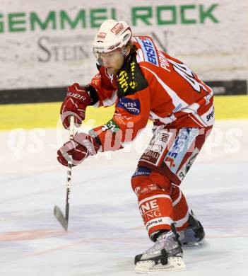 EBEL. Eishockey Bundesliga. KAC gegen EC Red Bull Salzburg. Markus Pirmann (KAC). Klagenfurt, am 1.3.2012.
Foto: Kuess

---
pressefotos, pressefotografie, kuess, qs, qspictures, sport, bild, bilder, bilddatenbank