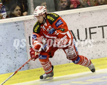 EBEL. Eishockey Bundesliga. KAC gegen EC Red Bull Salzburg. Dieter Kalt (KAC). Klagenfurt, am 1.3.2012.
Foto: Kuess

---
pressefotos, pressefotografie, kuess, qs, qspictures, sport, bild, bilder, bilddatenbank