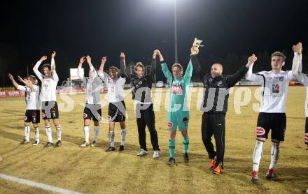 Fussball. Erste Liga.  WAC/St. Andrae gegen BW Linz. Jubel (WAC). Wolfsberg, 2.3.2012. 
Foto: Kuess

---
pressefotos, pressefotografie, kuess, qs, qspictures, sport, bild, bilder, bilddatenbank