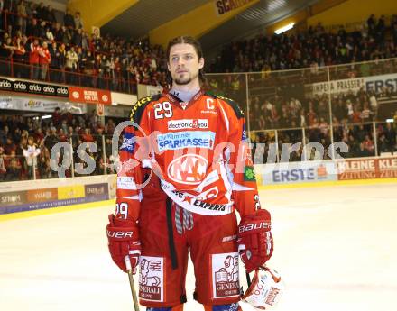 EBEL. Eishockey Bundesliga. KAC gegen EC Red Bull Salzburg. Brandner Christoph (KAC). Klagenfurt, am 1.3.2012.
Foto: Kuess

---
pressefotos, pressefotografie, kuess, qs, qspictures, sport, bild, bilder, bilddatenbank