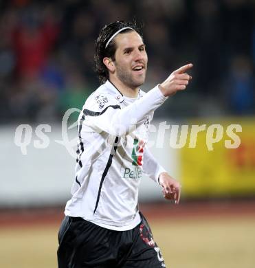 Fussball. Erste Liga.  WAC/St. Andrae gegen BW Linz. Torjubel Sandro Zakany (WAC). Wolfsberg, 2.3.2012. 
Foto: Kuess

---
pressefotos, pressefotografie, kuess, qs, qspictures, sport, bild, bilder, bilddatenbank