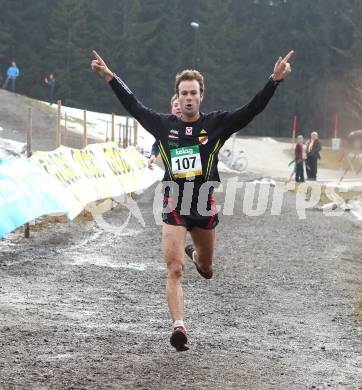 Leichtathletik. Kaerntner Cross Meisterschaften.  Lukas Gaggl (107). Feistritz im Rosental, am 4.3.2012.
Foto: Kuess
---
pressefotos, pressefotografie, kuess, qs, qspictures, sport, bild, bilder, bilddatenbank