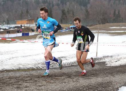 Leichtathletik. Kaerntner Cross Meisterschaften. Christoph Lorber (101), Lukas Gaggl (107). Feistritz im Rosental, am 4.3.2012.
Foto: Kuess
---
pressefotos, pressefotografie, kuess, qs, qspictures, sport, bild, bilder, bilddatenbank