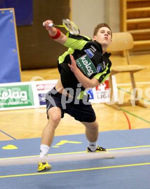 Badminton Bundesliga. ASKOE Kelag Kaernten gegen WBH Wien. Dominik Trojan. Klagenfurt, 28.1.2012.
Foto: Kuess
---
pressefotos, pressefotografie, kuess, qs, qspictures, sport, bild, bilder, bilddatenbank