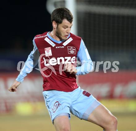 Fussball. Erste Liga.  WAC/St. Andrae gegen BW Linz. Dominic Hassler (Linz). Wolfsberg, 2.3.2012. 
Foto: Kuess

---
pressefotos, pressefotografie, kuess, qs, qspictures, sport, bild, bilder, bilddatenbank