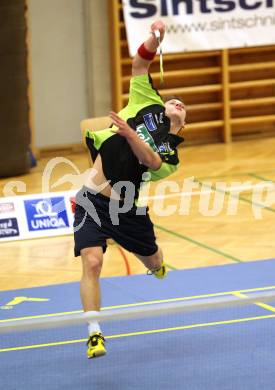 Badminton Bundesliga. ASKOE Kelag Kaernten gegen WBH Wien. Dominik Trojan. Klagenfurt, 28.1.2012.
Foto: Kuess
---
pressefotos, pressefotografie, kuess, qs, qspictures, sport, bild, bilder, bilddatenbank