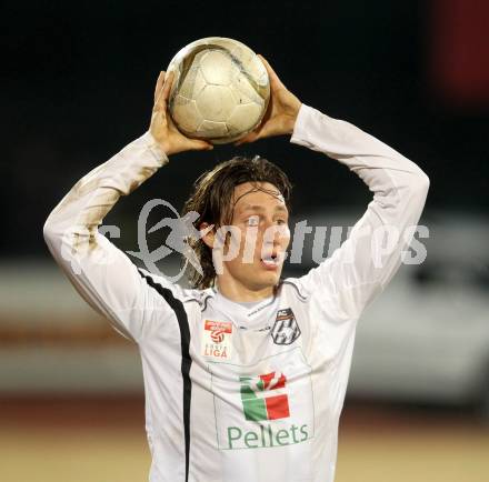 Fussball. Erste Liga.  WAC/St. Andrae gegen BW Linz. Dario Baldauf  (WAC). Wolfsberg, 2.3.2012. 
Foto: Kuess

---
pressefotos, pressefotografie, kuess, qs, qspictures, sport, bild, bilder, bilddatenbank