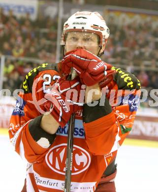 EBEL. Eishockey Bundesliga. KAC gegen KHL Medvescak Zagreb. Mike Siklenka (KAC). Klagenfurt, am 8.3.2012.
Foto: Kuess

---
pressefotos, pressefotografie, kuess, qs, qspictures, sport, bild, bilder, bilddatenbank