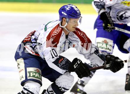 EBEL. Eishockey Bundesliga. KAC gegen KHL Medvescak Zagreb. Tomislav Zanoski (Zagreb). Klagenfurt, am 8.3.2012.
Foto: Kuess

---
pressefotos, pressefotografie, kuess, qs, qspictures, sport, bild, bilder, bilddatenbank