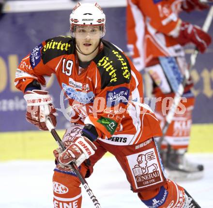 EBEL. Eishockey Bundesliga. KAC gegen KHL Medvescak Zagreb. Stephan Geier (KAC). Klagenfurt, am 8.3.2012.
Foto: Kuess

---
pressefotos, pressefotografie, kuess, qs, qspictures, sport, bild, bilder, bilddatenbank