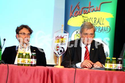 Fussball. Hauptversammlung Kaerntner Fussballverband. Oliver Lorber, Werner Lippitz. Velden, am 9.3.2012.
Foto: Kuess
---
pressefotos, pressefotografie, kuess, qs, qspictures, sport, bild, bilder, bilddatenbank