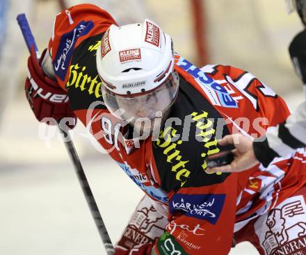 EBEL. Eishockey Bundesliga. KAC gegen KHL Medvescak Zagreb. Joseph Joey Tenute (KAC). Klagenfurt, am 8.3.2012.
Foto: Kuess

---
pressefotos, pressefotografie, kuess, qs, qspictures, sport, bild, bilder, bilddatenbank