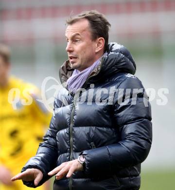 Fussball. Regionalliga.  SK Austria Klagenfurt gegen Pasching. Trainer Dietmar Thuller (Klagenfurt). Klagenfurt, 11.3.2012. 
Foto: Kuess

---
pressefotos, pressefotografie, kuess, qs, qspictures, sport, bild, bilder, bilddatenbank