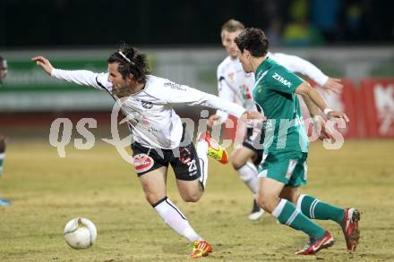 Fussball. Erste Liga.  WAC/St. Andrae gegen SC Austria Lustenau. Sandro Zakany,  (WAC), Danilo Teodoro Soares (Lustenau). Wolfsberg, 16.3.2012. 
Foto: Kuess

---
pressefotos, pressefotografie, kuess, qs, qspictures, sport, bild, bilder, bilddatenbank