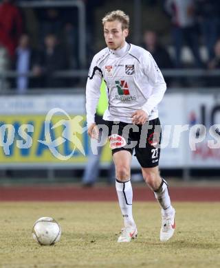 Fussball. Erste Liga.  WAC/St. Andrae gegen SC Austria Lustenau. Danijel Micic (WAC). Wolfsberg, 16.3.2012. 
Foto: Kuess

---
pressefotos, pressefotografie, kuess, qs, qspictures, sport, bild, bilder, bilddatenbank