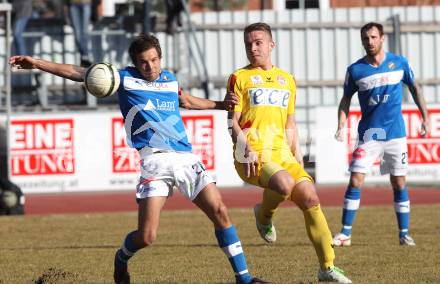 Fussball Regionalliga. VSV gegen KSV Kapfenberg Amateure. Michael Kirisits (VSV), Armin Masovic (KSV). Villach, am 17.3.2012.
Foto: Kuess
---
pressefotos, pressefotografie, kuess, qs, qspictures, sport, bild, bilder, bilddatenbank