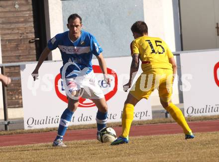 Fussball Regionalliga. VSV gegen KSV Kapfenberg Amateure. Christian Prawda (VSV), Christian Goller (KSV). Villach, am 17.3.2012.
Foto: Kuess
---
pressefotos, pressefotografie, kuess, qs, qspictures, sport, bild, bilder, bilddatenbank