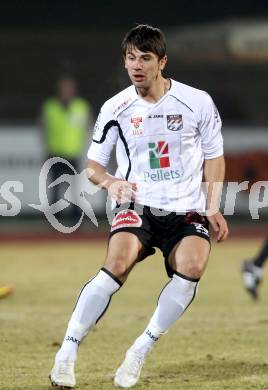 Fussball. Erste Liga.  WAC/St. Andrae gegen SC Austria Lustenau. Mihret Topcagic (WAC). Wolfsberg, 16.3.2012. 
Foto: Kuess

---
pressefotos, pressefotografie, kuess, qs, qspictures, sport, bild, bilder, bilddatenbank