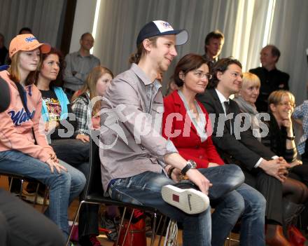 Schi Nordisch. Schispringen. Ehrung von Martin Koch durch die Stadt Villach. Martin Koch. Villach, am 23.3.2012.
Foto: Kuess

---
pressefotos, pressefotografie, kuess, qs, qspictures, sport, bild, bilder, bilddatenbank