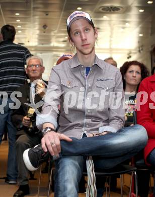 Schi Nordisch. Schispringen. Ehrung von Martin Koch durch die Stadt Villach. Martin Koch. Villach, am 23.3.2012.
Foto: Kuess

---
pressefotos, pressefotografie, kuess, qs, qspictures, sport, bild, bilder, bilddatenbank