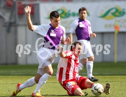 Fussball Regionalliga. SK Austria Klagenfurt gegen GAK. Sandro Gotal, (Austira Klagenfurt), Stefan Kammerhofer (GAK). Klagenfurt, 25.3.2012
Foto: Kuess

---
pressefotos, pressefotografie, kuess, qs, qspictures, sport, bild, bilder, bilddatenbank