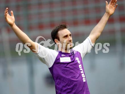 Fussball Regionalliga. SK Austria Klagenfurt gegen GAK. Torjubel Marco Reich (Austira Klagenfurt). Klagenfurt, 25.3.2012
Foto: Kuess

---
pressefotos, pressefotografie, kuess, qs, qspictures, sport, bild, bilder, bilddatenbank