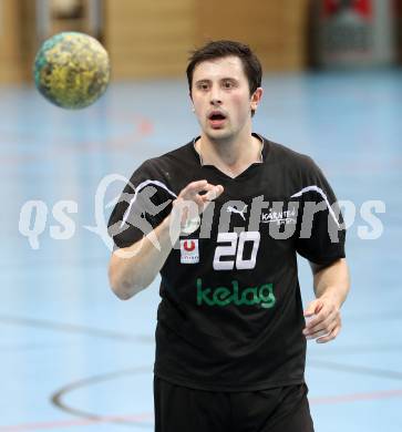 Handball Bundesliga. HC Kelag Kaernten gegen SC Ferlach. Josip Pecina (HCK). Viktring, am 24.3.2012.
Foto: Kuess
---
pressefotos, pressefotografie, kuess, qs, qspictures, sport, bild, bilder, bilddatenbank