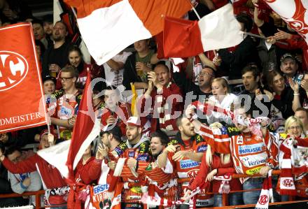 EBEL. Eishockey Bundesliga. KAC gegen EHC LIWEST Black Wings Linz. Fans. Klagenfurt, am 25.3.2012.
Foto: Kuess

---
pressefotos, pressefotografie, kuess, qs, qspictures, sport, bild, bilder, bilddatenbank