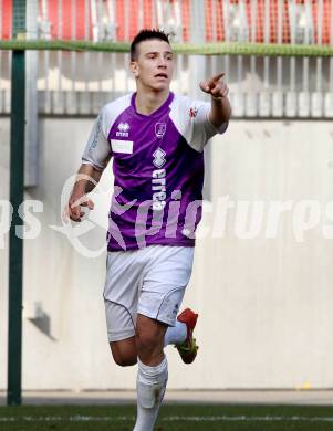 Fussball Regionalliga. SK Austria Klagenfurt gegen GAK. Torjubel Sandro Gotal (Austira Klagenfurt). Klagenfurt, 25.3.2012
Foto: Kuess

---
pressefotos, pressefotografie, kuess, qs, qspictures, sport, bild, bilder, bilddatenbank