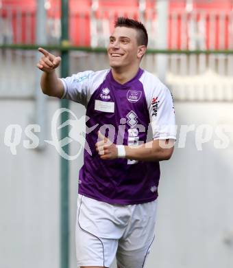 Fussball Regionalliga. SK Austria Klagenfurt gegen GAK. Torjubel Sandro Gotal (Austira Klagenfurt). Klagenfurt, 25.3.2012
Foto: Kuess

---
pressefotos, pressefotografie, kuess, qs, qspictures, sport, bild, bilder, bilddatenbank