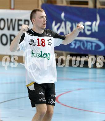 Handball Bundesliga. HC Kelag Kaernten gegen SC Ferlach. Jubel Sanel Merdanovic (SCF). Viktring, am 24.3.2012.
Foto: Kuess
---
pressefotos, pressefotografie, kuess, qs, qspictures, sport, bild, bilder, bilddatenbank