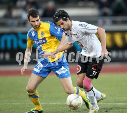 Fussball. Erste Liga.  WAC/St. Andrae gegen Vienna. Jacobo (WAC), Florian Sturm (Vienna). Wolfsberg, 27.3.2012. 
Foto: Kuess

---
pressefotos, pressefotografie, kuess, qs, qspictures, sport, bild, bilder, bilddatenbank