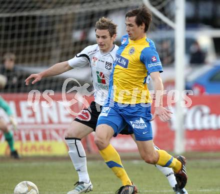 Fussball. Erste Liga.  WAC/St. Andrae gegen Vienna. Michael Sollbauer, (WAC), Markus Lackner  (Vienna). Wolfsberg, 27.3.2012. 
Foto: Kuess

---
pressefotos, pressefotografie, kuess, qs, qspictures, sport, bild, bilder, bilddatenbank