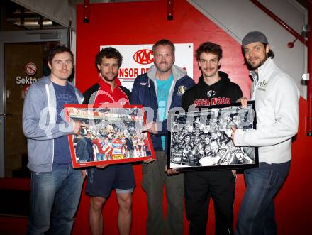 Eishockey. KAC. Dieter Graf-Neureiter (Mentaltrainer), Schuller David, Reichel Johannes, Brandner Christoph, Schellander Paul. Klagenfurt, 19.3.2012.
Foto: kuess
---
pressefotos, pressefotografie, kuess, qs, qspictures, sport, bild, bilder, bilddatenbank