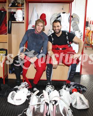 EBEL. Eishockey Bundesliga. Rene Swette, Andy Chiodo (KAC). Klagenfurt, am 24.3.2012.
Foto: Kuess
---
pressefotos, pressefotografie, kuess, qs, qspictures, sport, bild, bilder, bilddatenbank