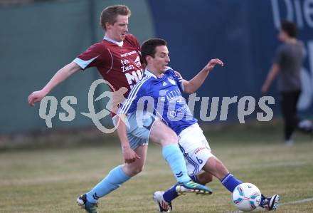 Fussball. Regionalliga. Treibach gegen Feldkirchen SV. Andreas Wolfger (Treibach), Michael Wernig (Feldkirchen). Treibach, 30.3.2012.
Foto: Kuess
---
pressefotos, pressefotografie, kuess, qs, qspictures, sport, bild, bilder, bilddatenbank