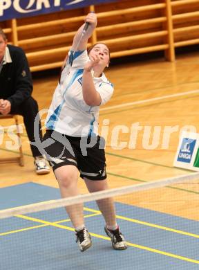 Badminton. ASKOE Kelag Kaernten gegen Pressbaum.   Belinda Heber. Klagenfurt, 31.3.2012.
Foto: Kuess
---
pressefotos, pressefotografie, kuess, qs, qspictures, sport, bild, bilder, bilddatenbank